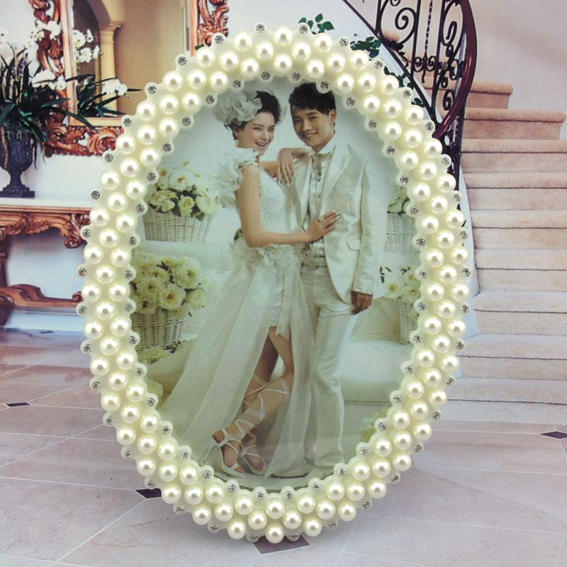 Fotostudijas kāzu fotogrāfijas Zhenzhen imitācijas krelles foto rāmja apdare attēlu rāmis dāvanu foto rāmis mājas dekorēšanas rāmis