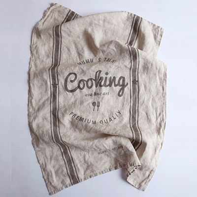 Lanene prugaste salvete za večeru na francuske pruge 40x60 cm tamnocrvene i bijele 1 komad, ručno izrađene od 100% čistog lana, europskog lana TJ7841