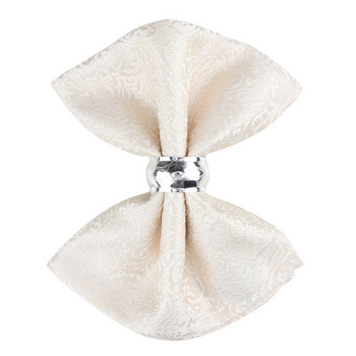 1Gb Kāzu galda salvetes 46x46cm poliestera kokvilnas apdruka banketu dekorēšanai ballītes restorānā DIY galda salvete bez gredzena