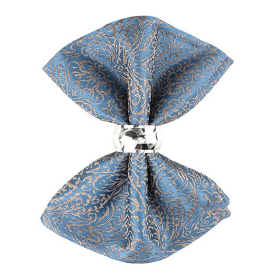 1Gb Kāzu galda salvetes 46x46cm poliestera kokvilnas apdruka banketu dekorēšanai ballītes restorānā DIY galda salvete bez gredzena