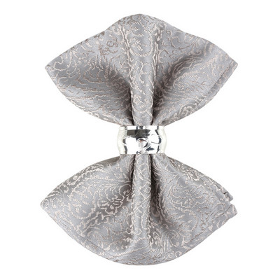 1Gb Kāzu galda salvetes 46x46cm poliestera kokvilnas apdruka banketu dekorēšanai ballītes restorānā DIY galda salvete bez gredzena