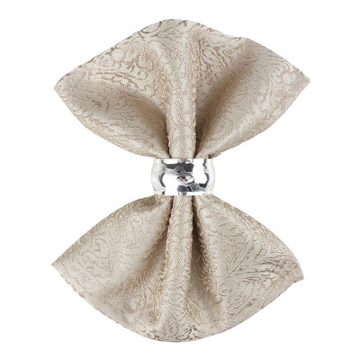 1Gb Kāzu galda salvetes 46x46cm poliestera kokvilnas apdruka banketu dekorēšanai ballītes restorānā DIY galda salvete bez gredzena