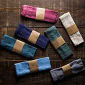 Jauna kokvilnas lina salvete Vīna stikla dvielis virtuves dvielis Paklājiņš virtuves fona audums restorāna paklājiņš