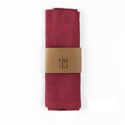 Jauna kokvilnas lina salvete Vīna stikla dvielis virtuves dvielis Paklājiņš virtuves fona audums restorāna paklājiņš