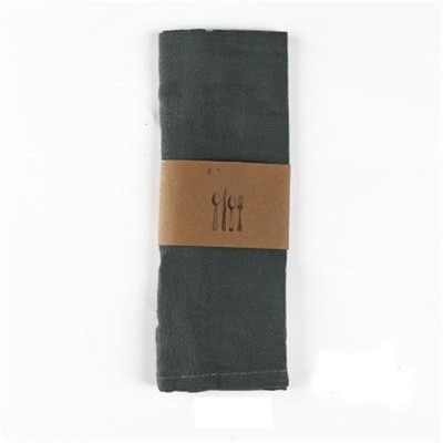 Jauna kokvilnas lina salvete Vīna stikla dvielis virtuves dvielis Paklājiņš virtuves fona audums restorāna paklājiņš