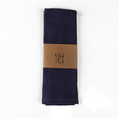 Jauna kokvilnas lina salvete Vīna stikla dvielis virtuves dvielis Paklājiņš virtuves fona audums restorāna paklājiņš