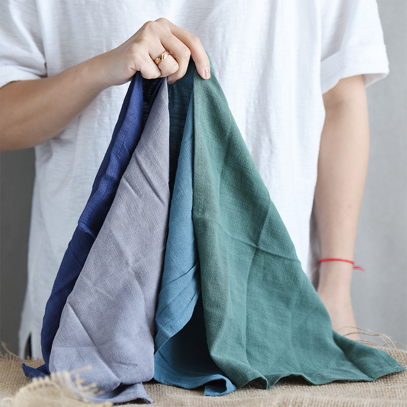 Jauna kokvilnas lina salvete Vīna stikla dvielis virtuves dvielis Paklājiņš virtuves fona audums restorāna paklājiņš