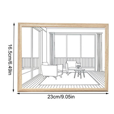 Akrila attēlu rāmji LED fona apgaismojums magnētiskais attēlu rāmis foto rāmji nakts gaisma viesnīcām bāriem restorāniem mājas dekorēšana