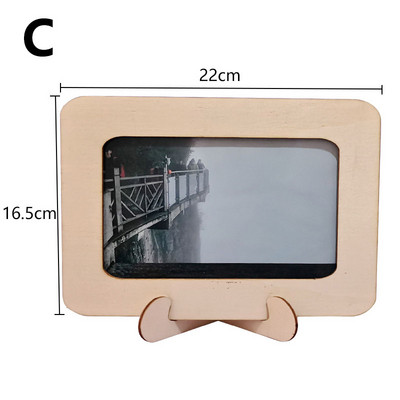 Nebaigtas medinis nuotraukų rėmelis Namų dekoras Vestuvės Kūdikio Gimtadienis Paveikslėliai Rėmeliai Pasidaryk pats amatai Dovanos Tapyba Paveikslų rėmeliai Meno dekoras