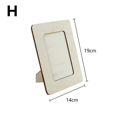 Nebaigtas medinis nuotraukų rėmelis Namų dekoras Vestuvės Kūdikio Gimtadienis Paveikslėliai Rėmeliai Pasidaryk pats amatai Dovanos Tapyba Paveikslų rėmeliai Meno dekoras