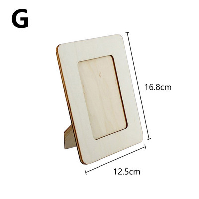 Nebaigtas medinis nuotraukų rėmelis Namų dekoras Vestuvės Kūdikio Gimtadienis Paveikslėliai Rėmeliai Pasidaryk pats amatai Dovanos Tapyba Paveikslų rėmeliai Meno dekoras