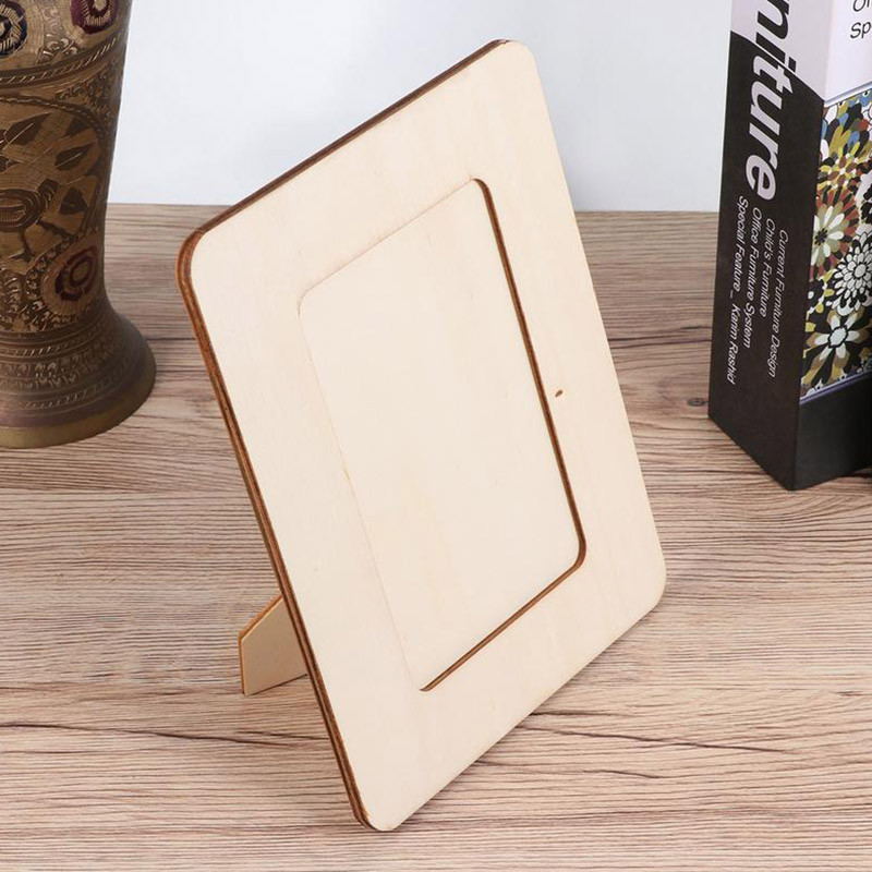 Nebaigtas medinis nuotraukų rėmelis Namų dekoras Vestuvės Kūdikio Gimtadienis Paveikslėliai Rėmeliai Pasidaryk pats amatai Dovanos Tapyba Paveikslų rėmeliai Meno dekoras