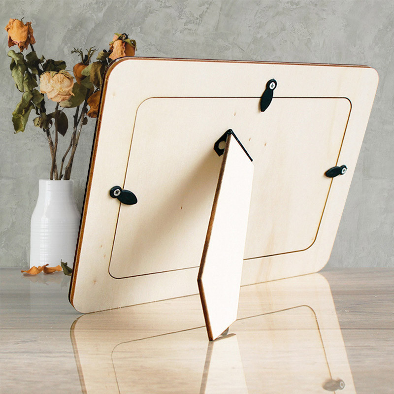 Nebaigtas medinis nuotraukų rėmelis Namų dekoras Vestuvės Kūdikio Gimtadienis Paveikslėliai Rėmeliai Pasidaryk pats amatai Dovanos Tapyba Paveikslų rėmeliai Meno dekoras