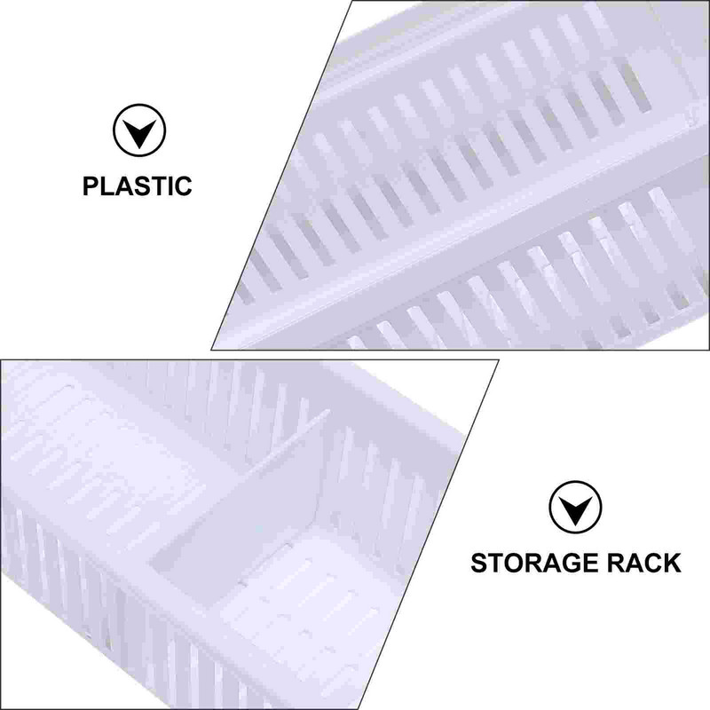 1vnt Creative Vonios žaislų stovas Plastikinis vonios stovas maudymosi padėklas baltas