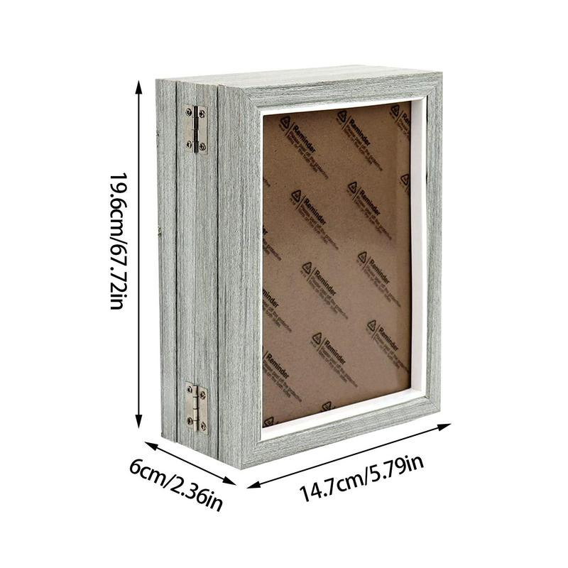 Ramă foto triplă Rame foto colaj 6 în 7 în Ramă foto pliabilă din lemn de înaltă definiție Familie de cadre de birou rustice