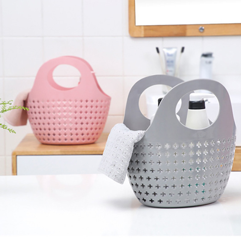 Κοίλα καλάθια αποθήκευσης πολλαπλών χρήσεων Φορητά Γυναικεία καλάθι λαχανικών αγορών, Καλάθι μπάνιου καλλυντικών σαμπουάν μπάνιου