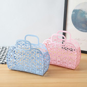 Πτυσσόμενο Μπάνιο Πλαστικό Καλάθι Μπάνιου Με Χερούλι Μεταφοράς Ντους SPA Σάουνα Καλάθι αποθήκευσης Καλάθι 2023