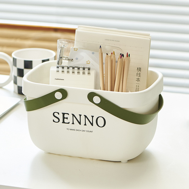 Vannas istabas tualetes piederumu uzglabāšanas grozs Pārnēsājams vannas grozs Studentu vannas grozs Plastmasas vannas grozs Kopmītņu glabāšanas grozs