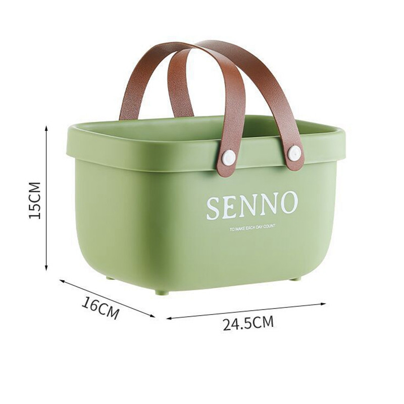 Vannas istabas tualetes piederumu uzglabāšanas grozs Pārnēsājams vannas grozs Studentu vannas grozs Plastmasas vannas grozs Kopmītņu glabāšanas grozs