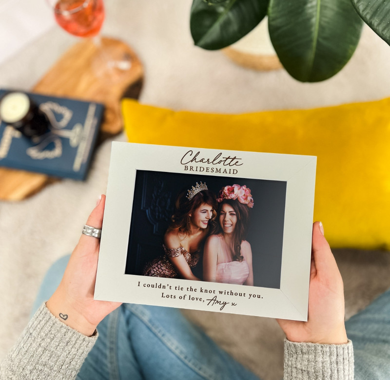 Personalizēts foto rāmis, līgavas māsas pateicības dāvana, pielāgots attēlu rāmis Līgavas māsas piedāvājuma dāvanas, kāzu dāvana