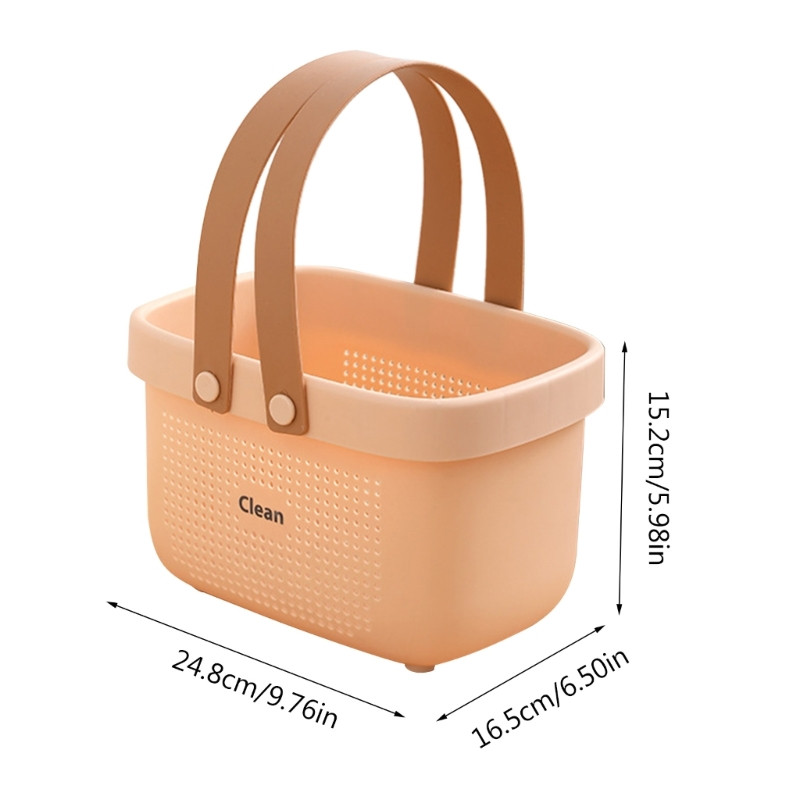 Plastmasas uzglabāšanas organizators vannas istabas virtuves šampūnam ķermeņa vannas notekas grozam