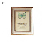 Pievilcīgs foto rāmis rūdīta stikla foto statīvs Retro stila lauku māja zemniecisks vintage sienas piekarināms dekoratīvs foto rāmis