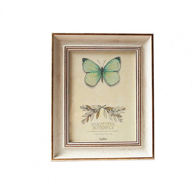 Pievilcīgs foto rāmis rūdīta stikla foto statīvs Retro stila lauku māja zemniecisks vintage sienas piekarināms dekoratīvs foto rāmis