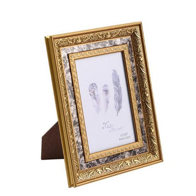 Cadru foto din rășină în stil european în relief 6 inch 7 inch 8 inch Ornamente de birou Suport pentru afișare foto de nuntă Dormitor Hone Decor