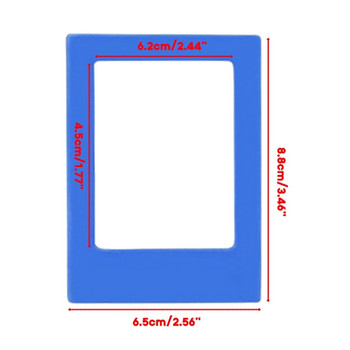 1PC Мини рамка за снимки Хладилен магнит Фоторамка Малък държач за снимки за Хладилна маса Шкаф Бяла дъска