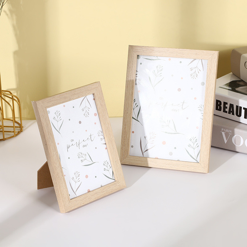 A4/7 collu koka fotostudijas foto rāmis Pielāgots mājas guļamistabas viesistabas noformējums Koka foto rāmja apdare Eiropas vienkāršs