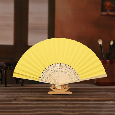 Papīra bambusa saliekams roku ventilators kāzu gravēts vēdeklis Ballīšu dekors Māksla Amatniecība ar rokām apgleznotas ķīniešu deju vēdeklis mājas rotājumi dāvanas