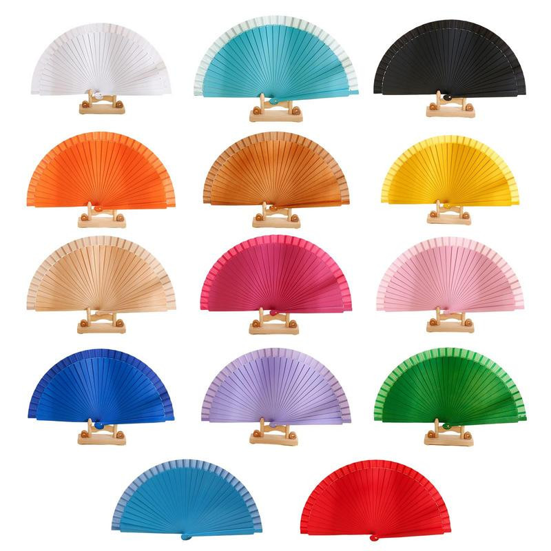 Saliekams vēdeklis sievietēm ķīniešu stila rokas ventilators klasisks vienkrāsains deju ventilatora rekvizīti Eleganta ventilatora mājas dekorēšanaGlezniecība Mājas dekorēšana