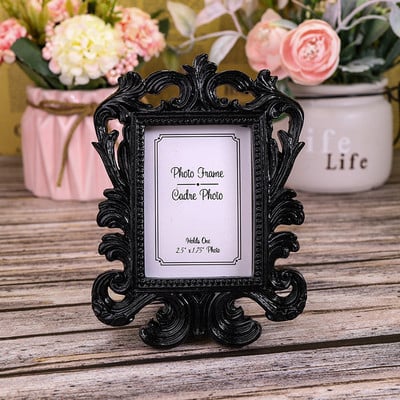 Retro aranygyanta mini fotókeret díszek Vintage kis ékszerek elhelyezési keret ékszer kijelző kellékek otthoni dekoráció