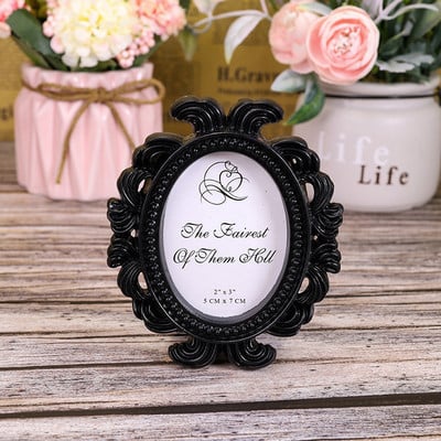 Retro aranygyanta mini fotókeret díszek Vintage kis ékszerek elhelyezési keret ékszer kijelző kellékek otthoni dekoráció