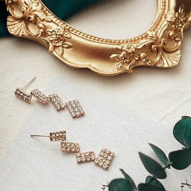 Retro aranygyanta mini fotókeret díszek Vintage kis ékszerek elhelyezési keret ékszer kijelző kellékek otthoni dekoráció