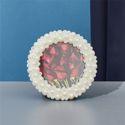 Japāņu stila pērļu dimanta foto rāmis apaļš taisnstūra kāzu rāmis bērnu dzimšanas dienas foto rāmis mājas dekorēšanas rotājumi