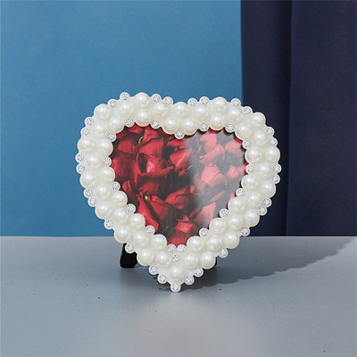 Japāņu stila pērļu dimanta foto rāmis apaļš taisnstūra kāzu rāmis bērnu dzimšanas dienas foto rāmis mājas dekorēšanas rotājumi