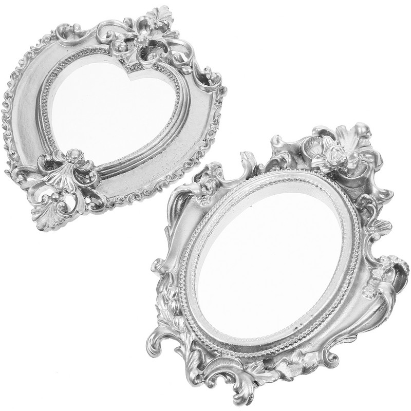 Rāmis Attēlu rāmji Fotoattēlu sveķu Mini displejs Zelta vintage rotaslietas Fotogrāfija Gothic Style Retro piekarināma pie sienas Galdvirsma oval