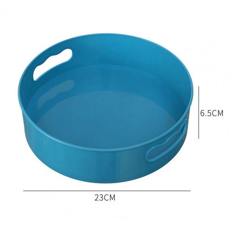 Uzkodu augļu garšvielu kārbas uzglabāšanas paplāte Neslīdoša 360 grādos rotējoša plastmasas daudzfunkcionāla kosmētika virtuvei