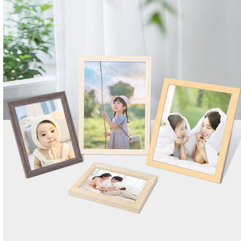 Mūsdienīgs masīvkoka rāmja dekors attēlu rāmis sienu gleznojums dzimšanas dienas dāvanu foto rāmis Daudzkrāsu iespējas 8/10 collu A4