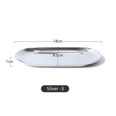 Mūsdienīga metāla rozā zelta plāksnes metāla ovāla juvelierizstrādājumu paplāte Noderīgi uzglabāšanas piederumi nerūsējošā tērauda plāksnes galddatora saņemšanas trauks