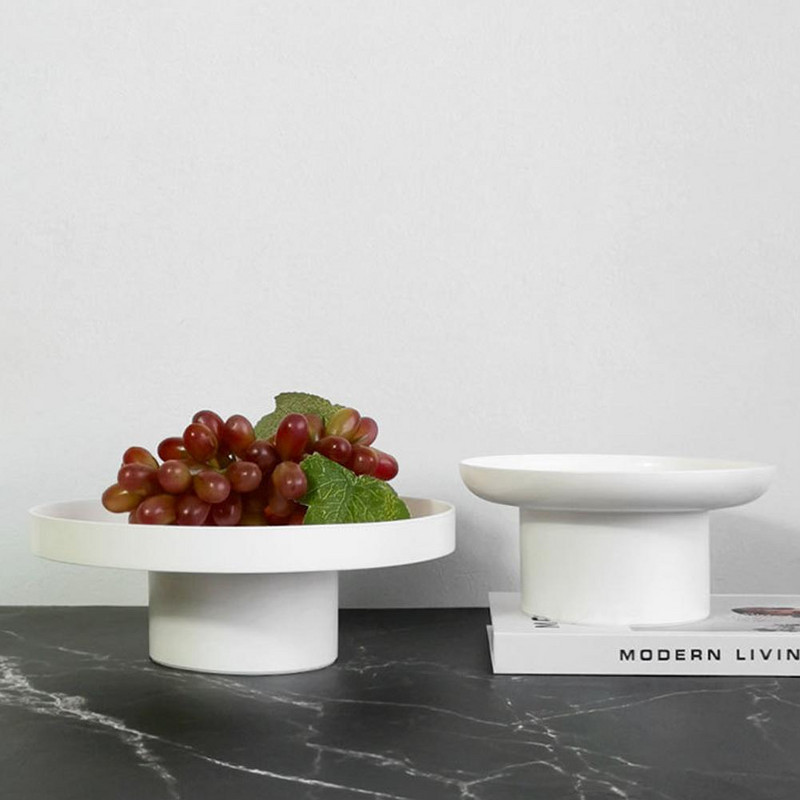 Šiaurės šalių plastikas, akrilas, apvalus laikymo padėklas, apvalus stovas, dėklas pyragas desertas, vaisiai duona, riešutai, keksiukų laikiklis darbastalio dekoras