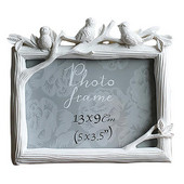 5-tolline Creative Art valge puidutera vaiguga pildiraam Three Bird Table fotoraam kodukunsti kaunistamiseks