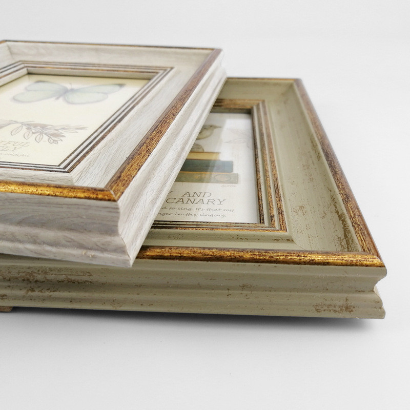 Vintage foto rāmis Mājas dekors Aksesuāri Koka pāra kāzu Casamento galda sienas attēlu rāmis 6/7/8/10 collu fotoattēlam