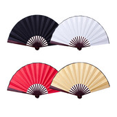 10 colių šilkinio audinio tuščia kiniška sulankstoma vėduoklė medinė bambuko senovinė rankinė ventiliatorius, skirtas kaligrafijos tapybai namų dekoravimui