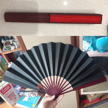 10-инчов копринен плат празен китайски сгъваем вентилатор дървен бамбуков античен ръчен вентилатор за калиграфска живопис домашен декор