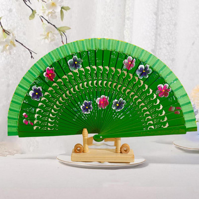 Ispaniškas dvipusis dažytas gryno medžio sulankstomas vėduoklių šokių vakarėlis rankinis ventiliatorius klasikinis namų dekoravimas amatų dovanų vakarėliui
