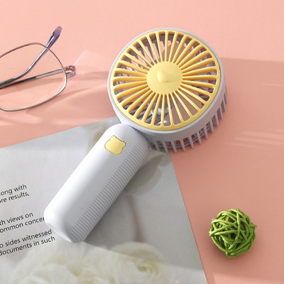 USB mini vēja enerģijas rokas ventilators Ērts un īpaši kluss ventilators Augstas kvalitātes pārnēsājams studentu biroja jauki mazi dzesēšanas ventilatori