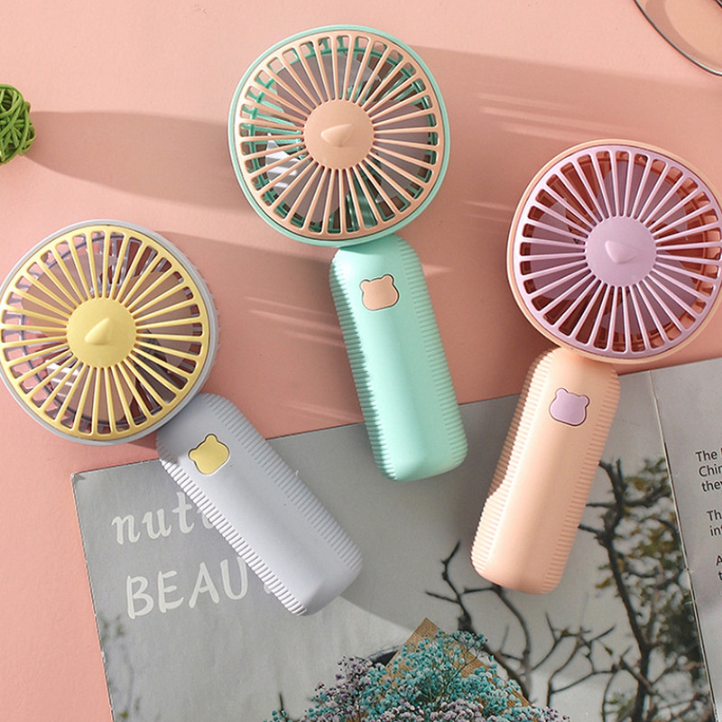 USB mini vēja enerģijas rokas ventilators Ērts un īpaši kluss ventilators Augstas kvalitātes pārnēsājams studentu biroja jauki mazi dzesēšanas ventilatori