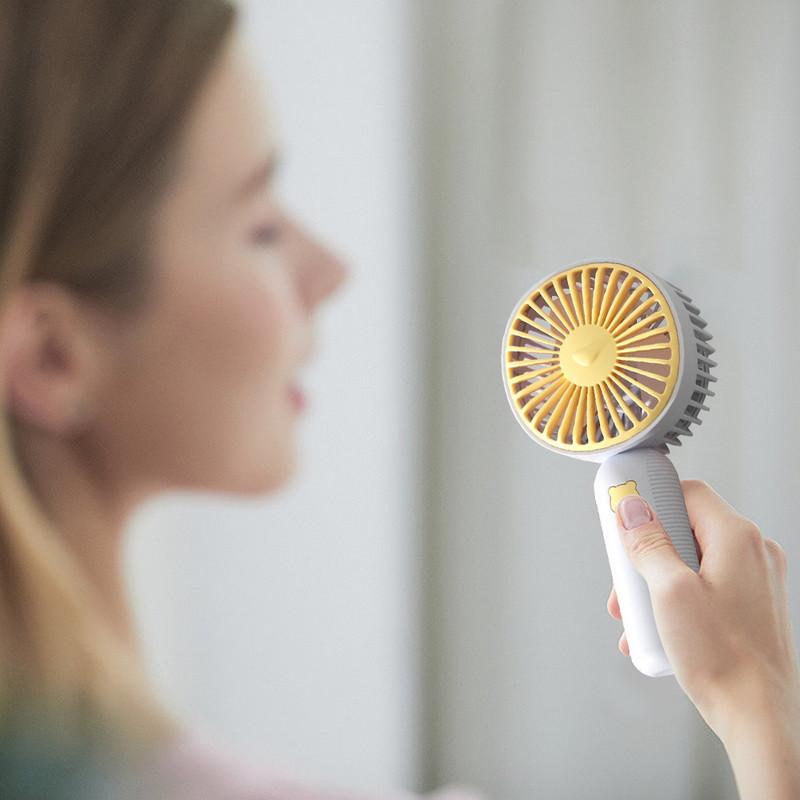 USB mini vēja enerģijas rokas ventilators Ērts un īpaši kluss ventilators Augstas kvalitātes pārnēsājams studentu biroja jauki mazi dzesēšanas ventilatori